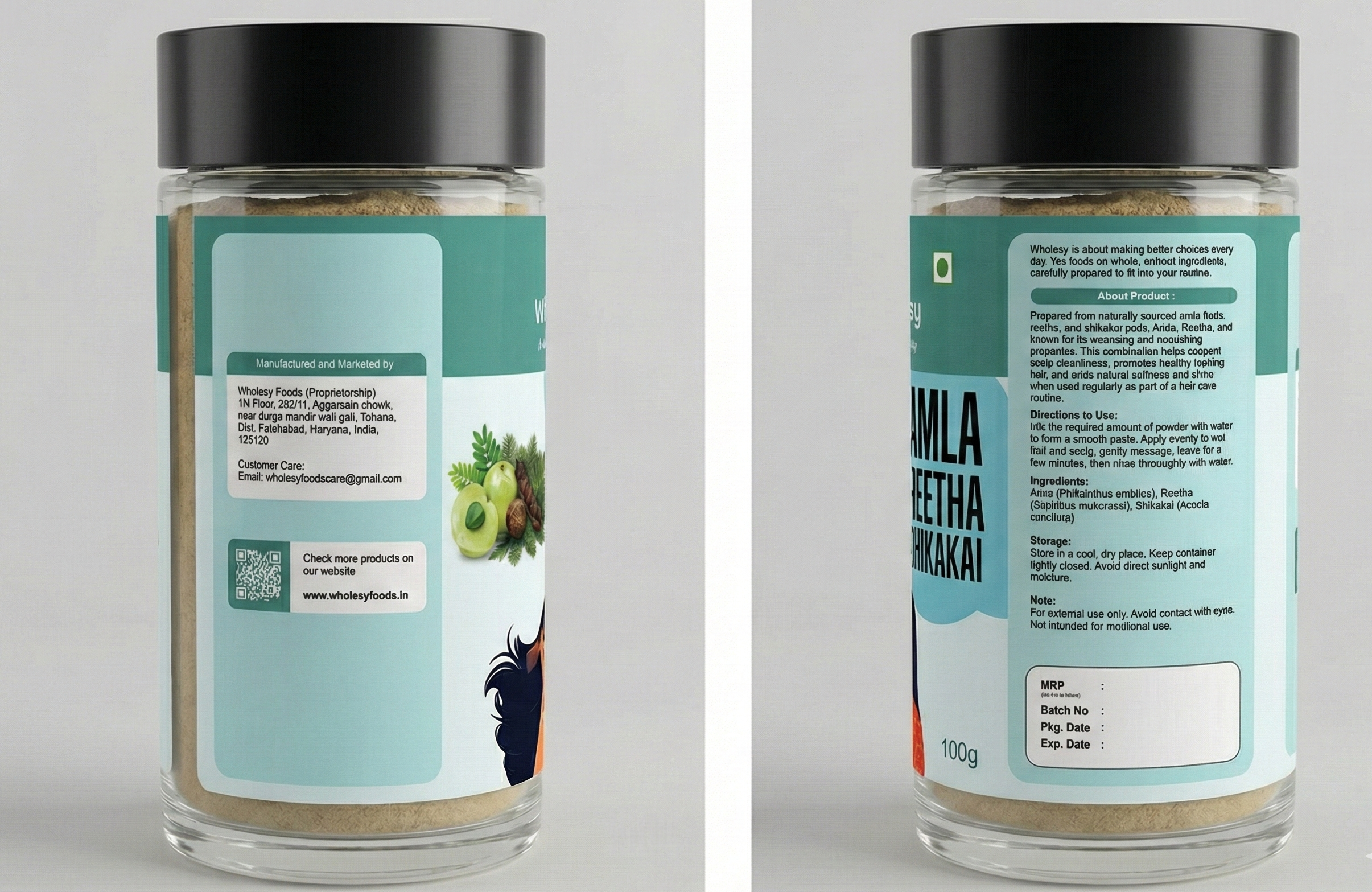 Amla Reetha Shikakai powder