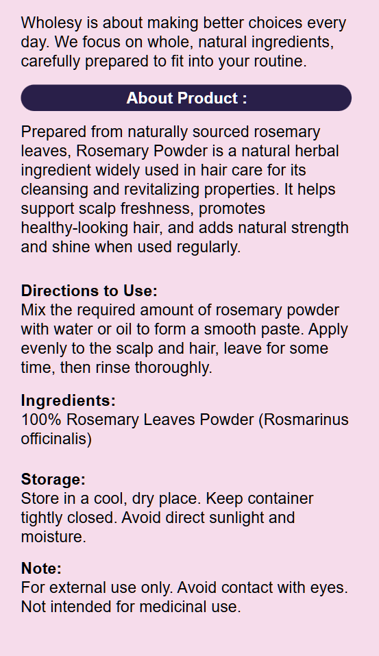 Rosemary powder
